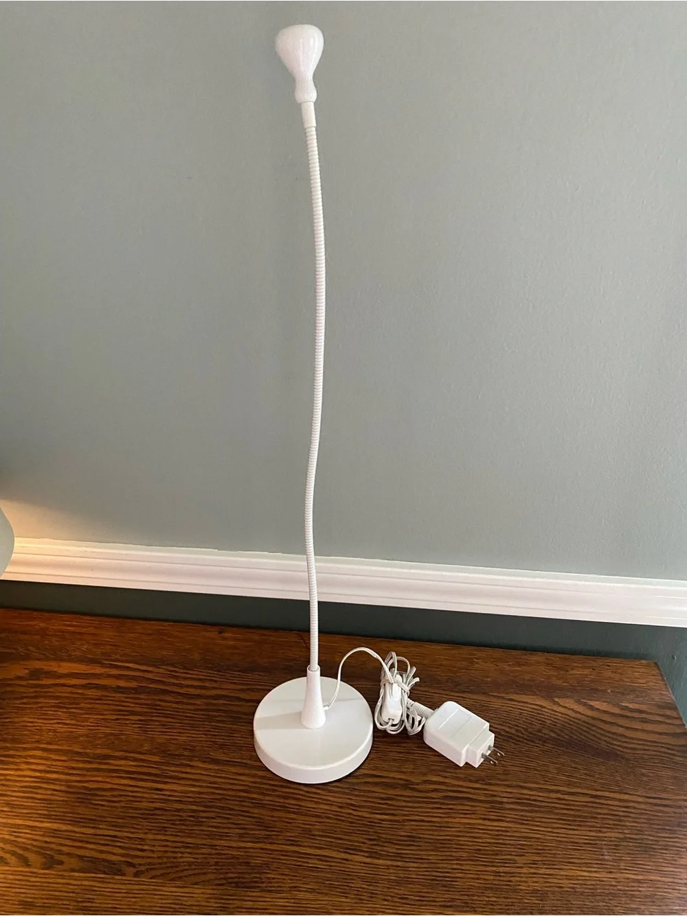 Vintage IKEA JANSJO LED White Desk Lamp - Flexible Gooseneck Lamp